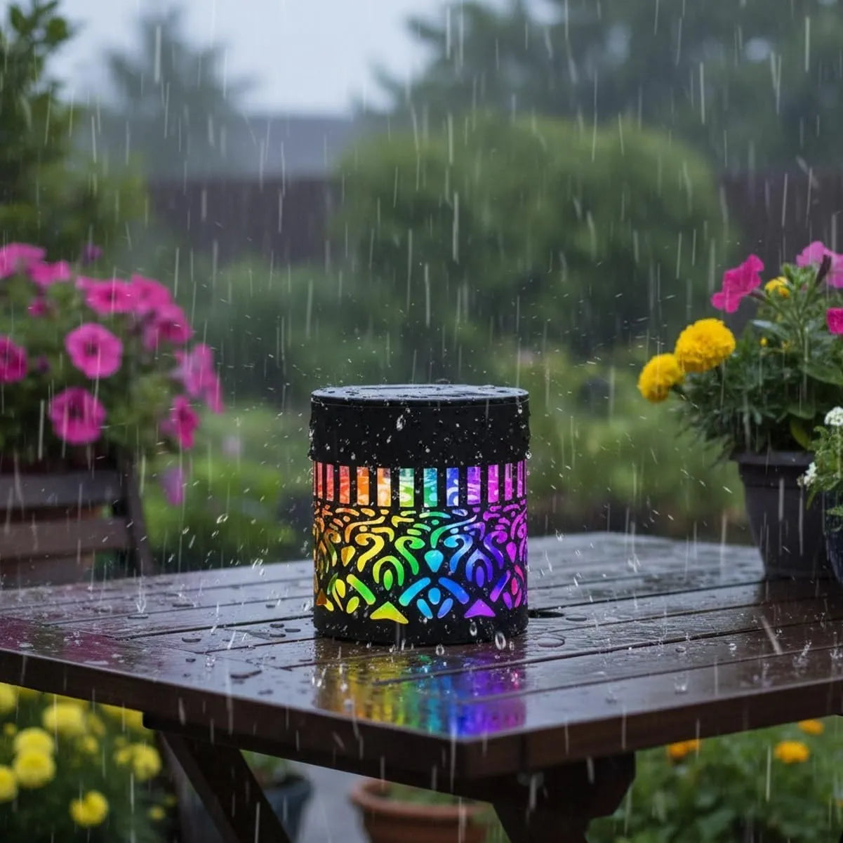 Turn your garden into a 7-color light show — every night.