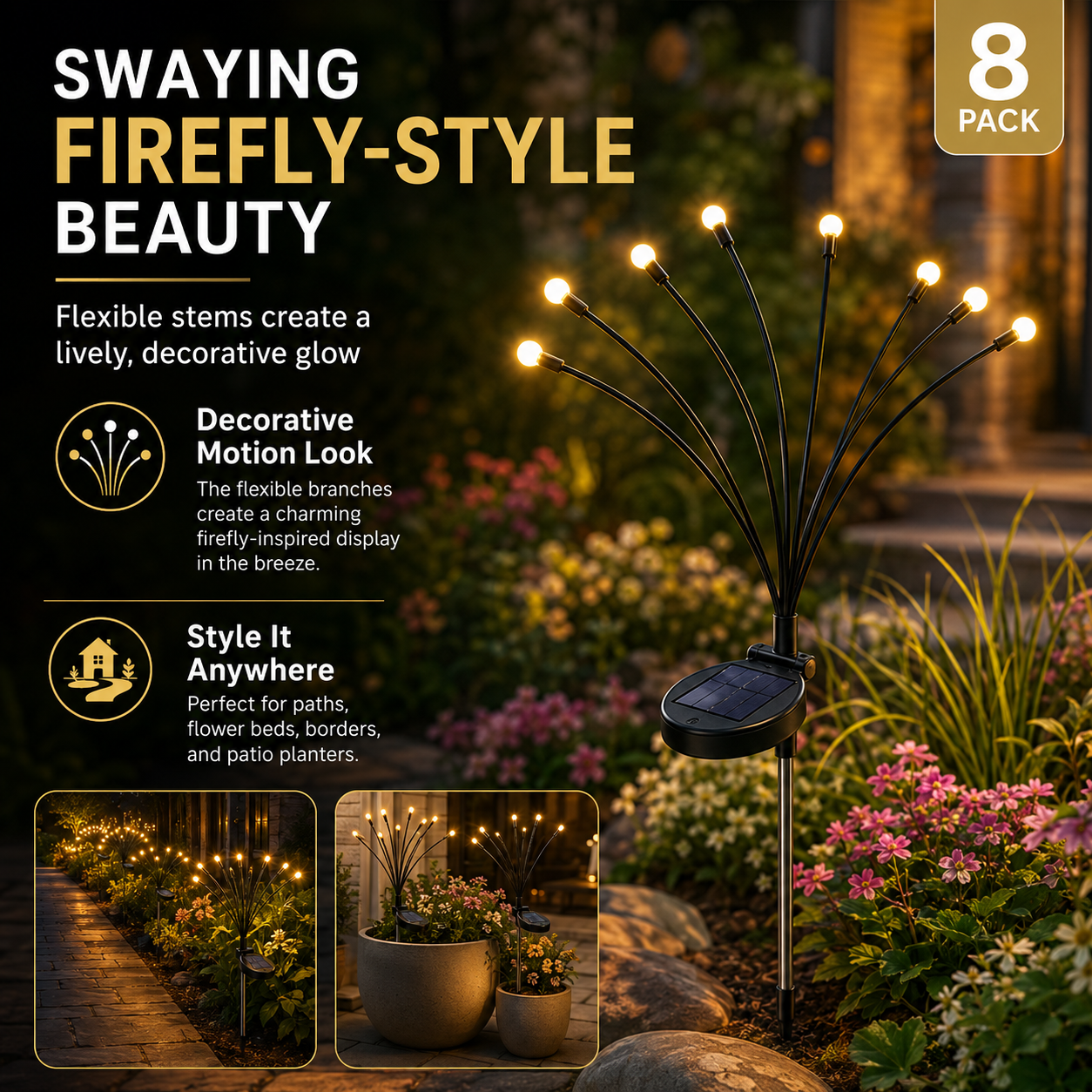 🔥Last Day 55% OFF 🔥 Outdoor Solar Firefly Lights